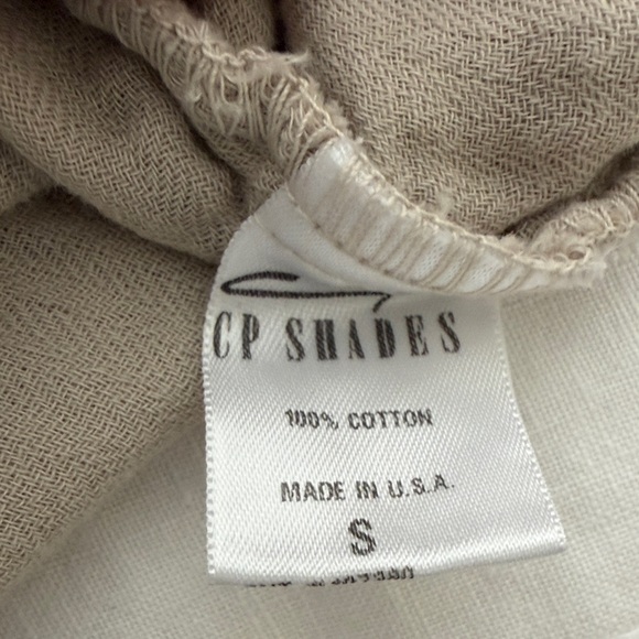 CP Shades khaki colored  double cotton Caftan style dress.  Belt not included - Picture 7 of 7